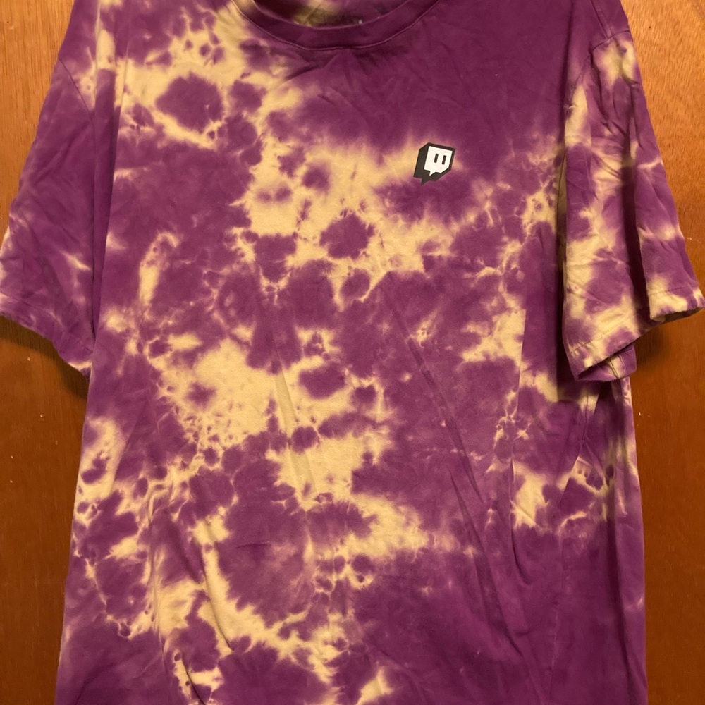 Purple Tie-Dye Twitch.tv Shirt